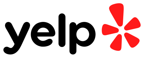 black and red original yelp logo